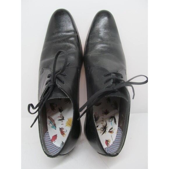 Ted Baker Haked 4 Mens Black Leather Lace Up Derbys Size US 8 EUR 41
